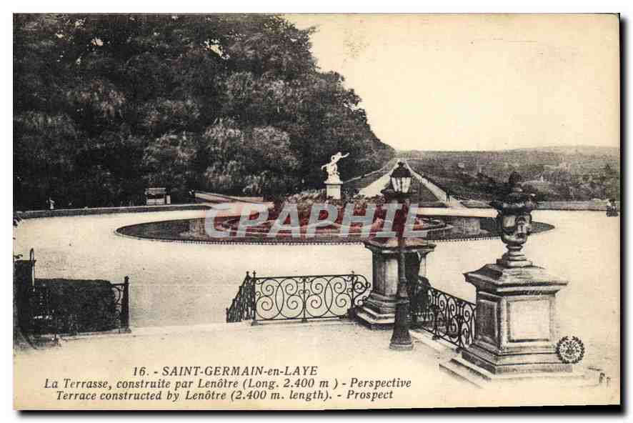 Terrasse construite par Lenôtre (Long. 2.400 m) — Saint-Germain-en-Laye — Phototype l'Ance