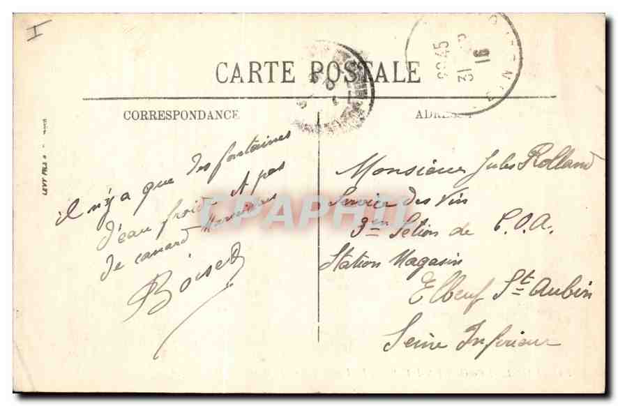 CPA Saint Germain en Laye le Pavillon Henri IV pris de l'Ascenseur  — Verso