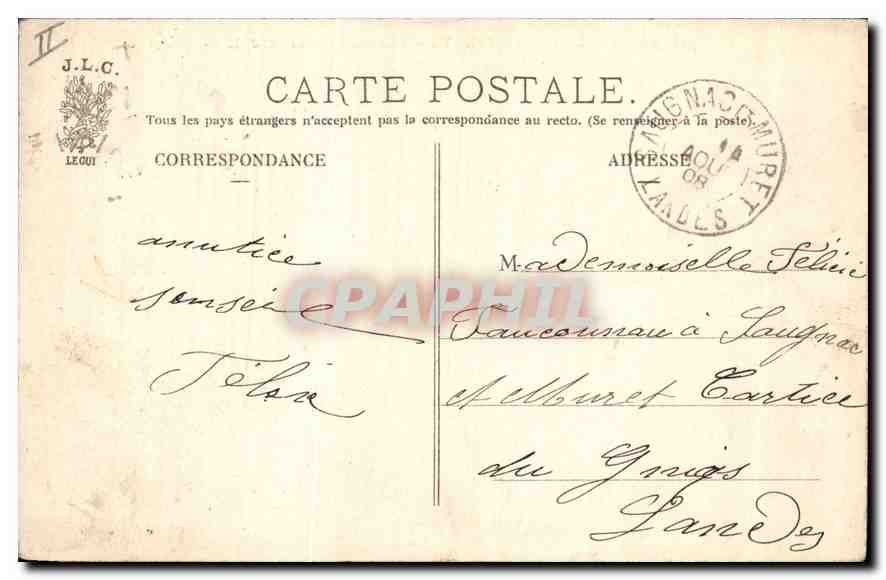 CPA Saint Germain en Laye Pavillon Henri IV  — Verso