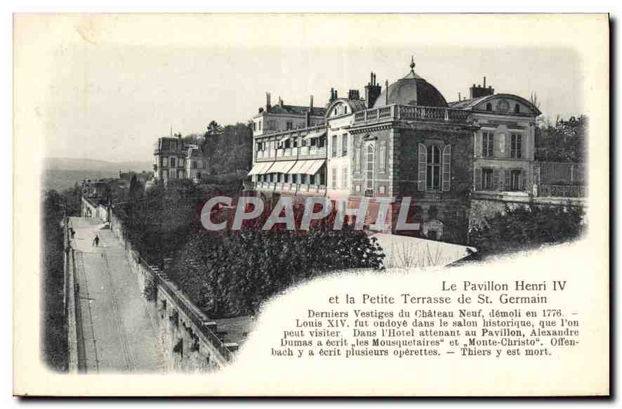 CPA Le Pavillon Henri Iv et la Petite Terrasse de St Germain 