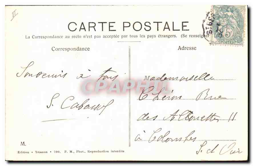 CPA Le Pavillon Henri Iv et la Petite Terrasse de St Germain  — Verso
