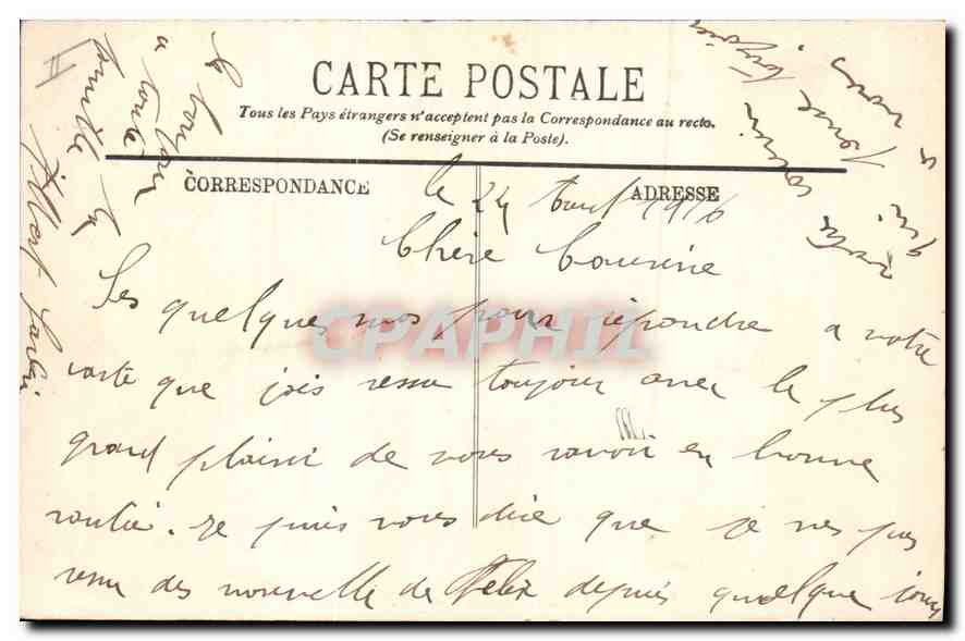 CPA Saint Germain en Laye la Terrasse  — Rückseite