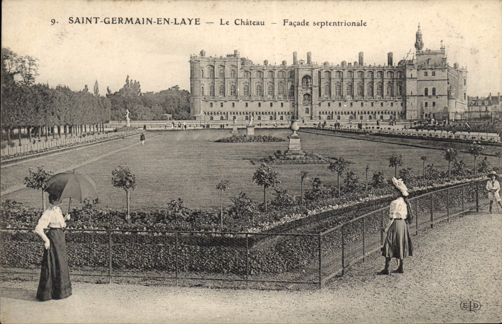 Saint-Germain-en-Laye — Le Château — Façade septentrionale — E.D. n°9