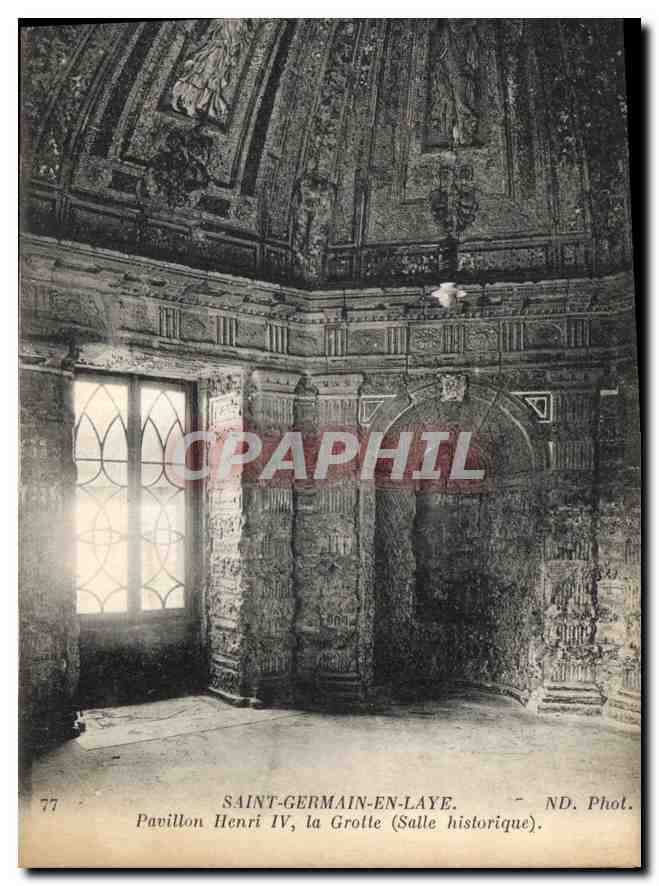 CPA Saint Germain en Laye Pavillon Henri IV la Grotte Salle Historique 