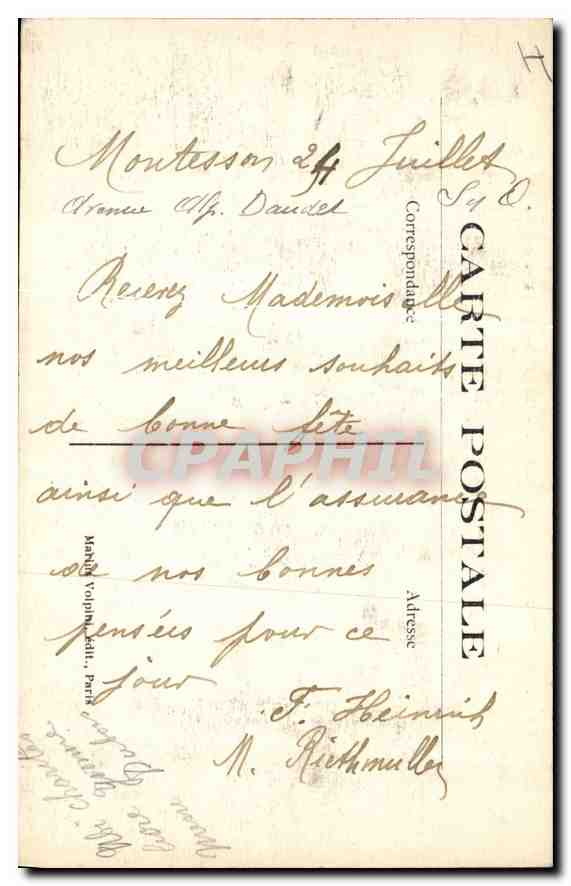 CPA Saint Germain en Laye le Chateau et la Gare  — Verso