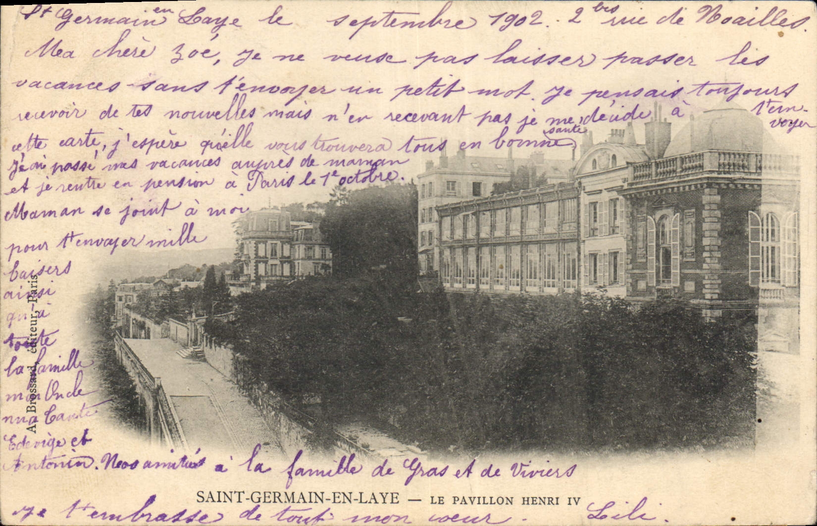Saint-Germain-en-Laye — Le Pavillon Henri IV — éditeur A. Brassard