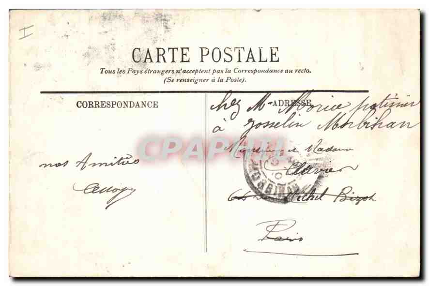 CPA Saint Germain en Laye le Pavillon Henri IV pris de l'Ascenseur  — Verso