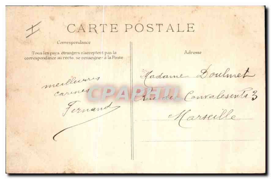 CPA Saint Germain en Laye le Chateau Reste de la Colonne de Trajanne  — Verso