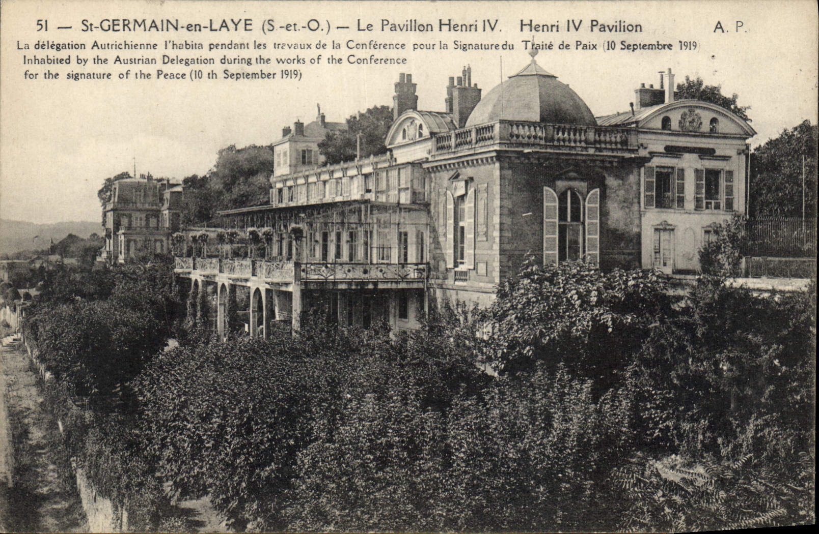 St-GERMAIN-en-LAYE (S.-et.-O.) — Le Pavillon Henri IV — A.P.