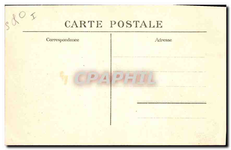 CPA Saint Germain en Laye Facade Septentrionale du chateau XVI siecle vue generale du Parterre  — Verso