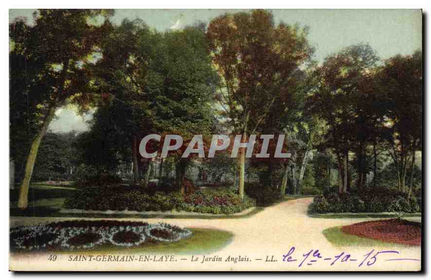 CPA Saint Germain en Laye le Jardin Anglais 