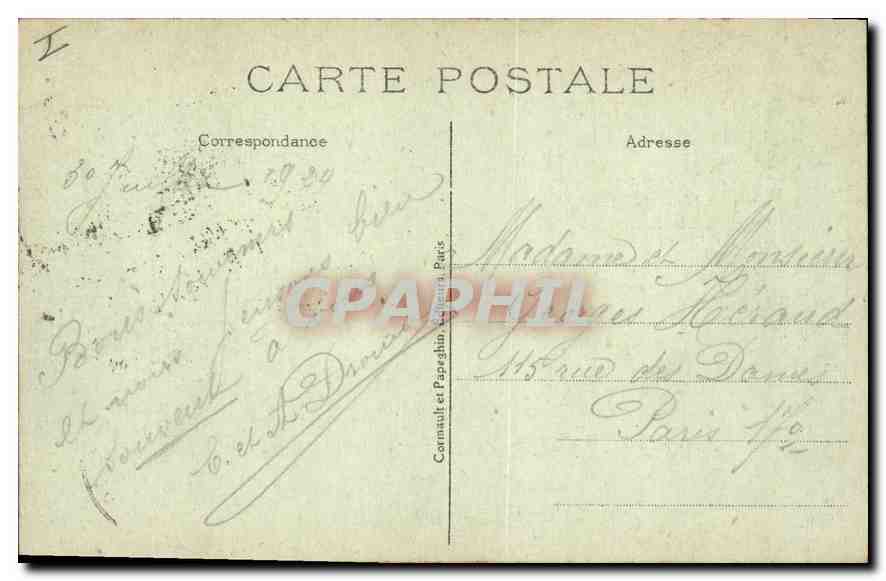 CPA Saint Germain en Laye S et O la Descente des Grottes et l'Ascenseur  — Verso