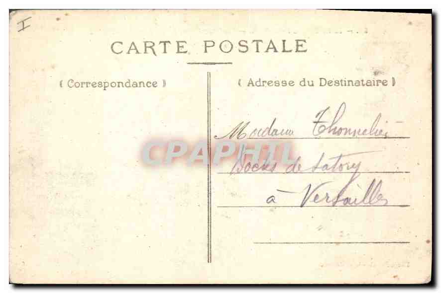 CPA Saint Germain en Laye Pavillon Henri IV ou naquit Louis XIV  — Verso