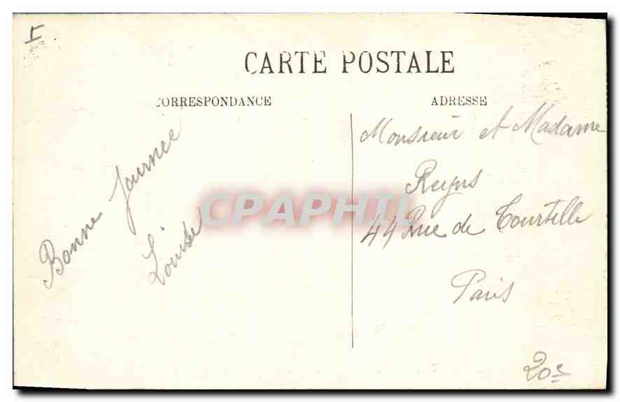 CPA Saint Germain en Laye Rond Point de la Terrasse et Allee Louis XIV  — Verso