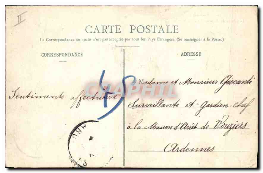 CPA Environs de Chambery le Coteau des Charmettes et la Maison de JJ Rousseau  — Rückseite