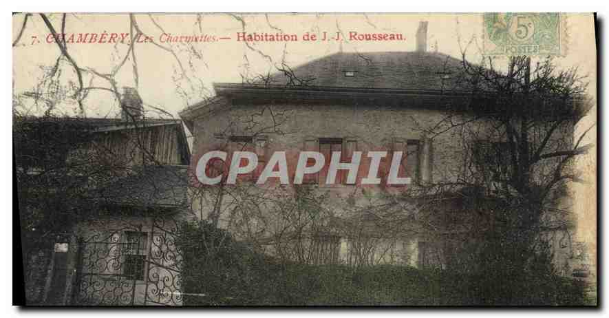 CPA Chambery les Charmettes Habitation de JJ Rousseau 
