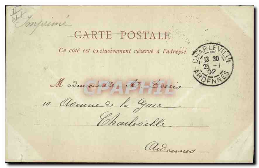 CPA Chambery les Charmettes Maison de JJ Rousseau  — Rückseite