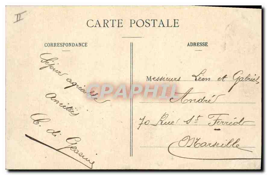 CPA Les Charmettes Chambre de JJ Rousseau  — Rückseite