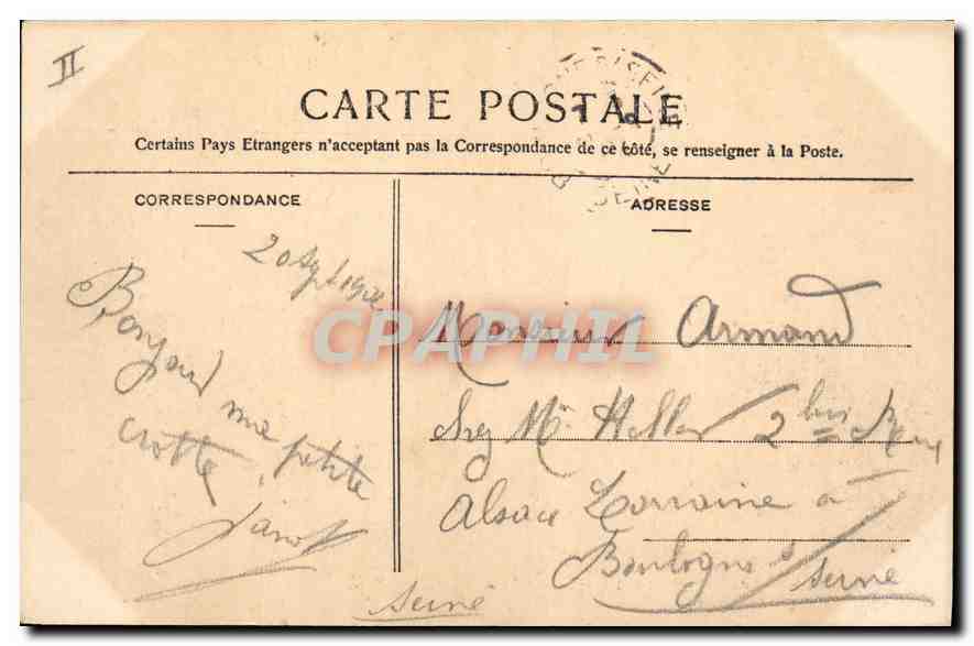 CPA La Maison des Charmettes pres Chambery  — Rückseite