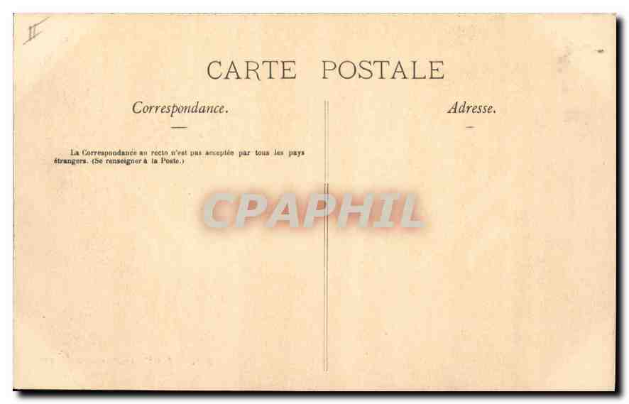 CPA Les Charmettes Salon de JJ Rousseau  — Rückseite