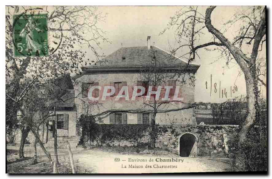 CPA Environs de Chambery la Maison des Charmettes 