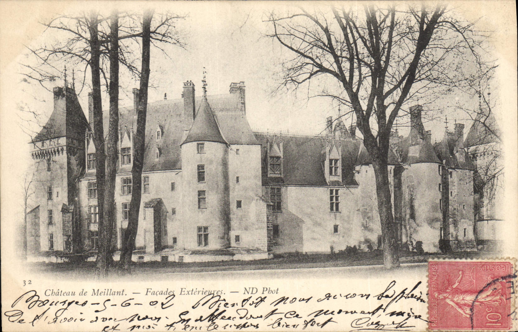 CPA Chateau de Meillant Facades Exterieures