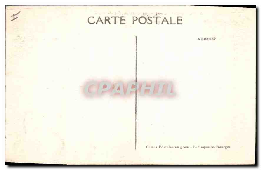 CPA Meillant Cher le Chateau Facade Nord  — Rückseite