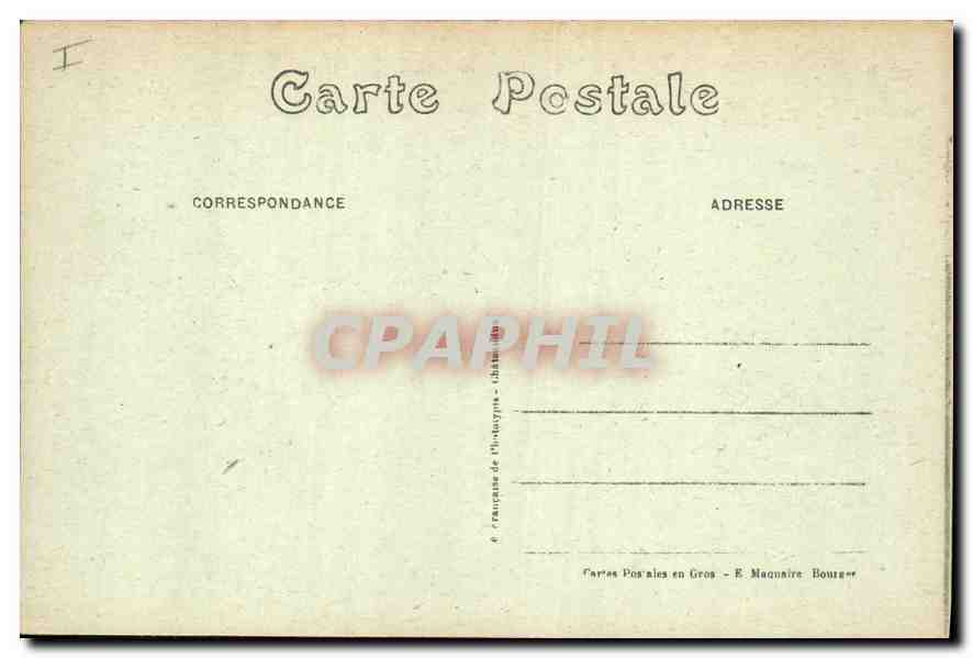 CPA Meillant Cher le Chateau Facade Nord  — Rückseite