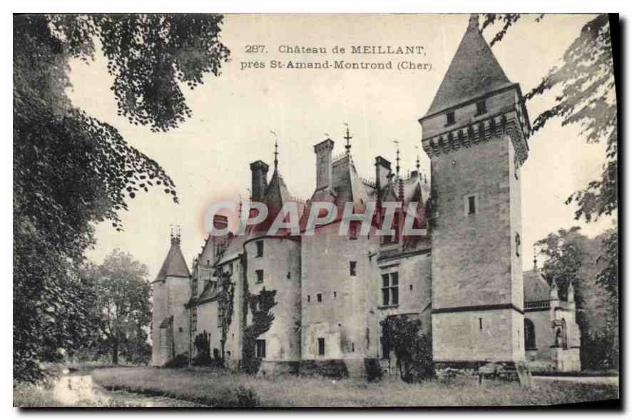 CPA Chateau de Meillant pres St Amand Montrond Cher 