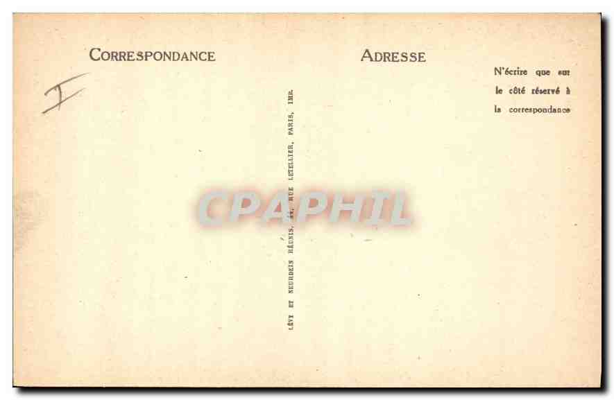 AIX-EN-PROVENCE — Faculté des Lettres — Édit. Jaecoul — Verso