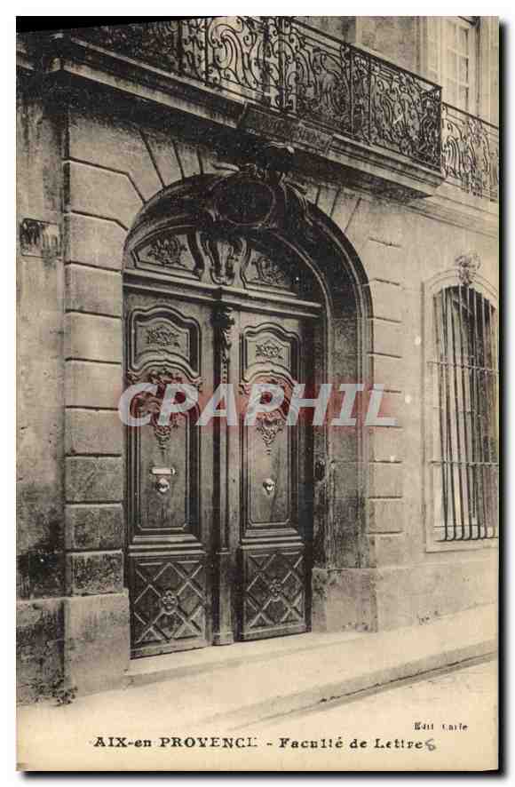 Aix-en-Provence - Faculty of Letters — publisher 'Éditions de la Faculté'