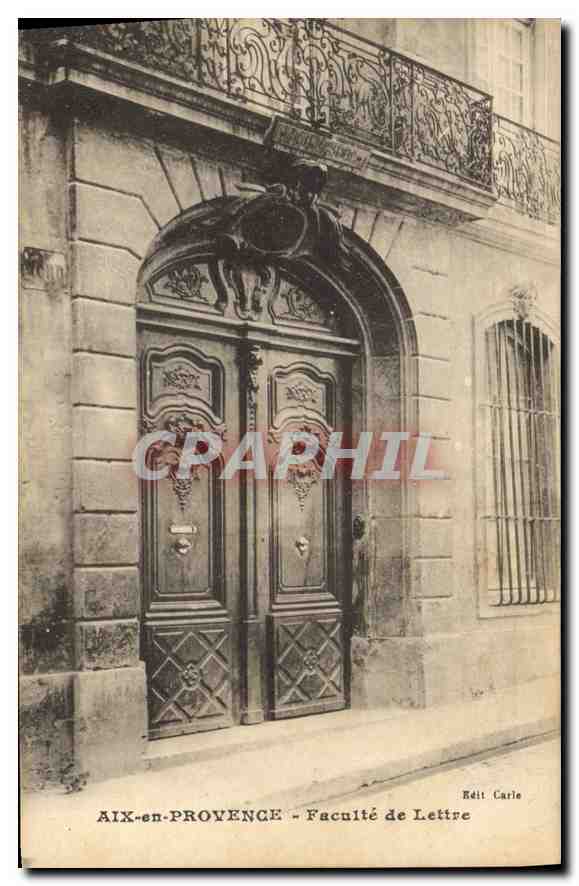 AIX-EN-PROVENCE - Faculty of Letters — Édit Carle