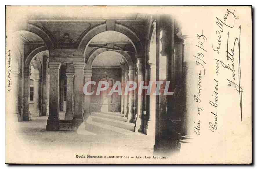 CPA Ecole Normale d'Institutrices Aix Les Arcaden