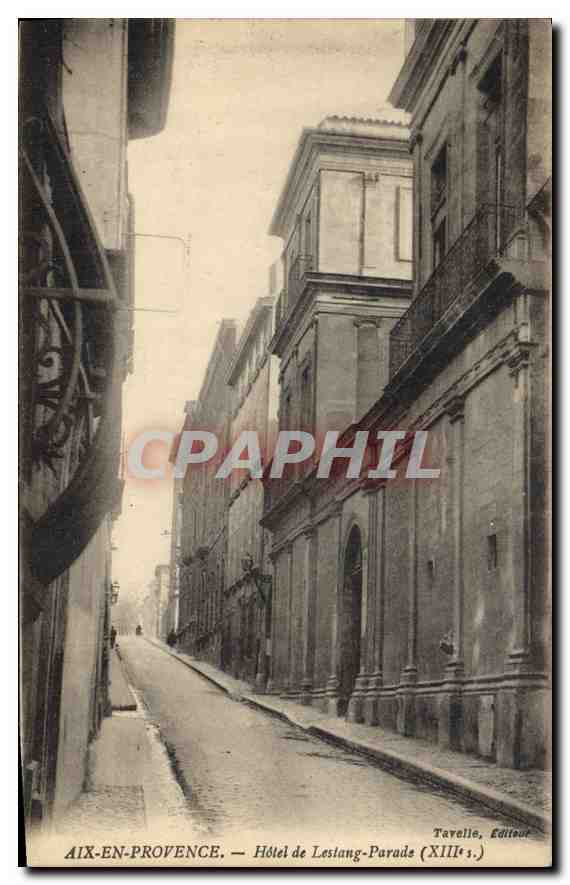 Aix-en-Provence — Hotel de Lestang-Parais (13th century) — Tavella, Publisher