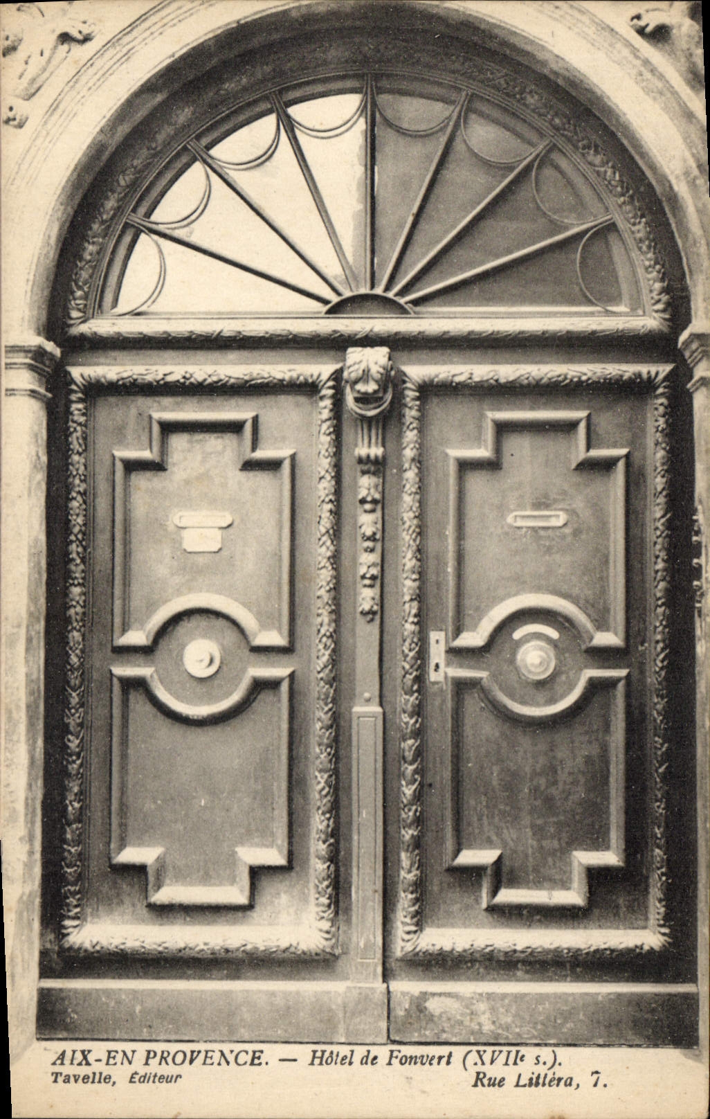 Aix-en-Provence — Hotel de Fonvert (17. Jahrhundert) — Tavelle, Verleger