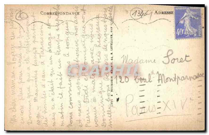 Aix-en-Provence — Tor des Hôtel d'Estienne de St-Jean, Ende des 17. Jahrhunderts — Verlag Tavelle — Rückseite