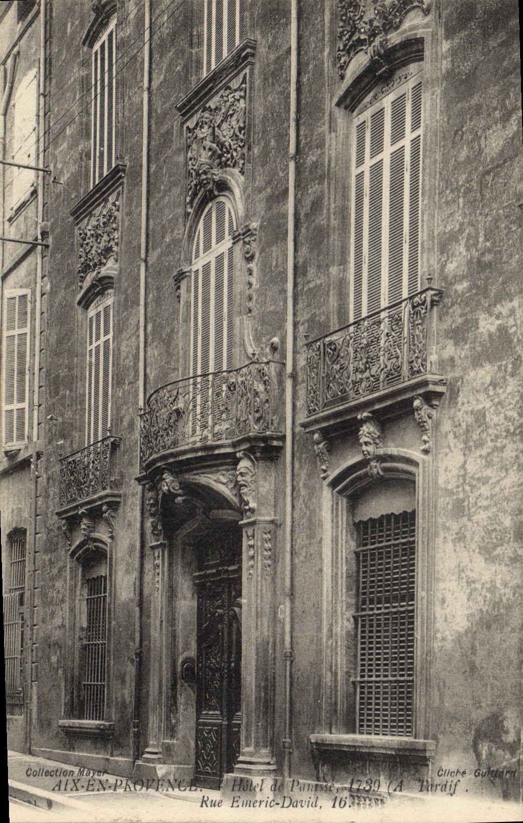 Hôtel de Pantisse — Aix-en-Provence — Cliché Guttard