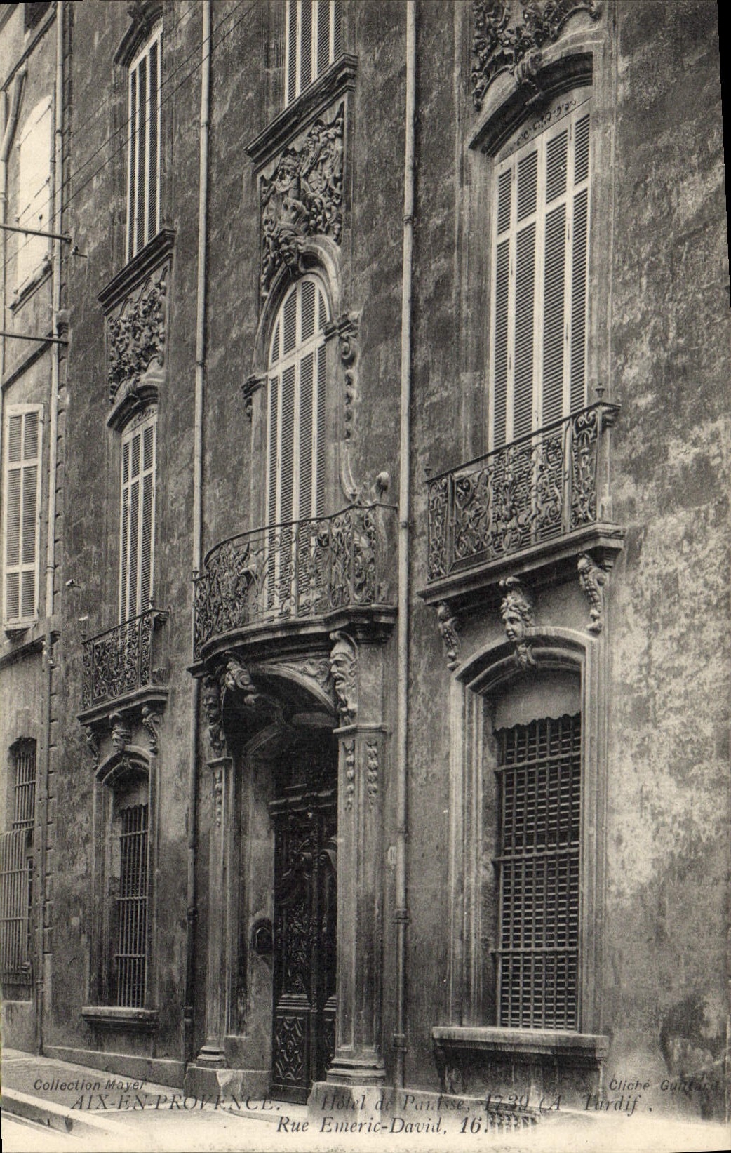 Hôtel de Pantuse — Aix-en-Provence, Rue Émeric-David, 16 — Cliché Gurdif