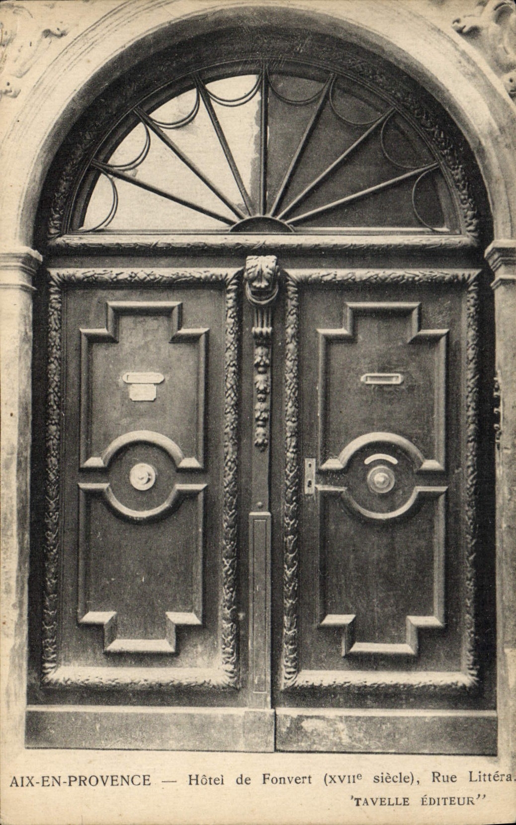 Aix-en-Provence — Hotel de Fonvert (17. Jahrhundert), Literarische Straße — Tavelle Verlag