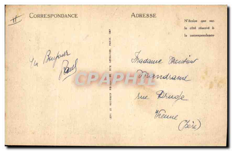 CPA Aix en Provence Hotel du Roy Rene  — Rückseite