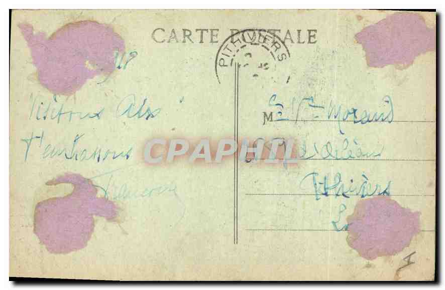 CPA Aix en Provence Porte de l'Ancien Palais Arohiepiscopal  — Rückseite