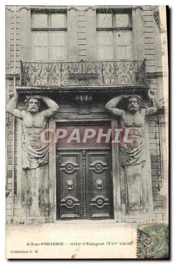 AIX-EN-PROVENCE — Hôtel d'Espagnet (18. Jahrhundert) — Sammlung C. M.