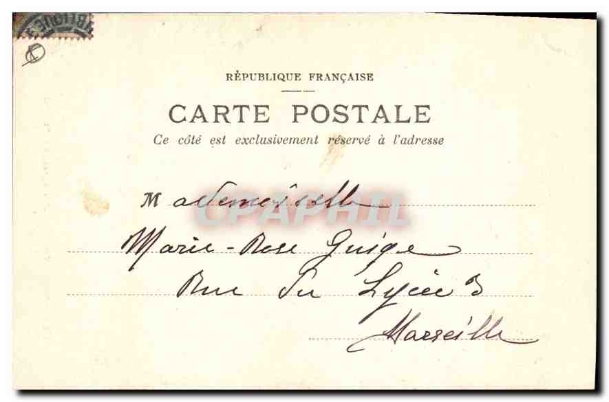 AIX-EN-PROVENCE — Hôtel d'Espagnet (18. Jahrhundert) — Sammlung C. M. — Rückseite
