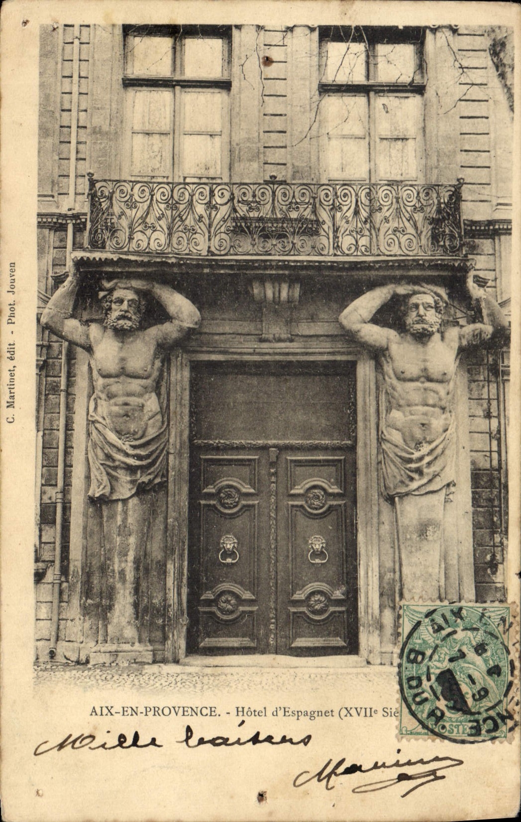 CPA Aix en Provence Hotel d'Espagnet XVII siecle 