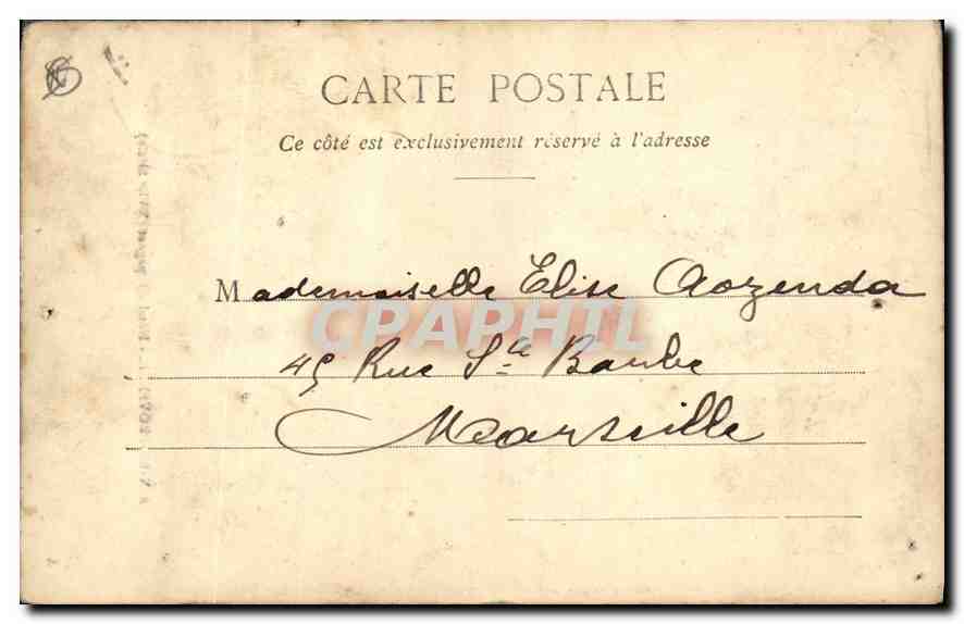CPA Aix en Provence Hotel d'Espagnet XVII siecle  — Rückseite