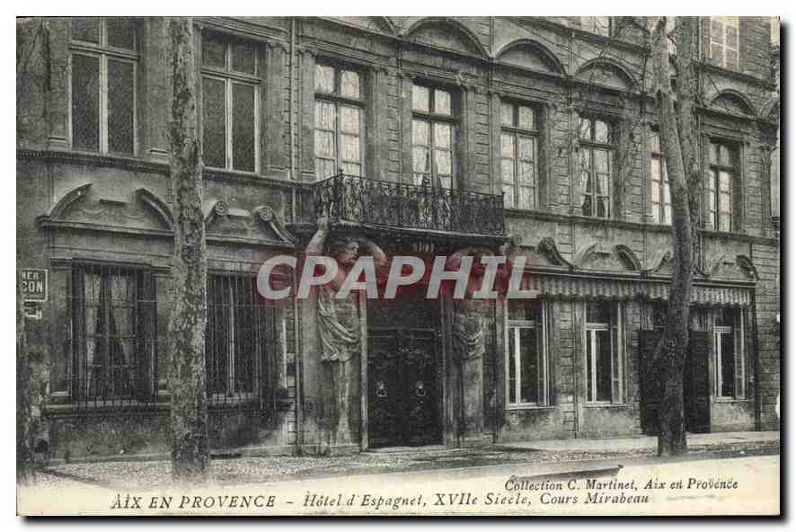 Aix en Provence — Hôtel d'Espagnet, 17. Jahrhundert, Cours Mirabeau