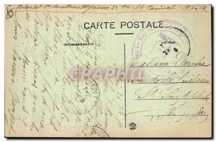 Aix-en-Provence — Hotel d'Espagne (17. Jahrhundert), Cours Mirabeau — Col. C. Martinet — Rückseite
