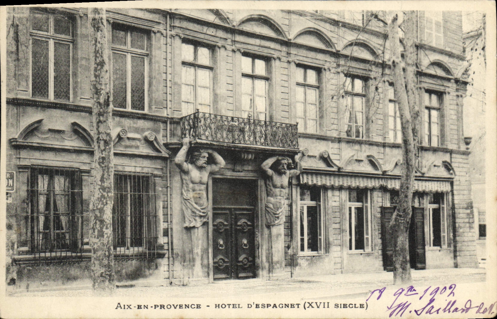 Aix-en-Provence — Hôtel d'Espagnet (XVIIe siècle) — M. Saillard, n° 101