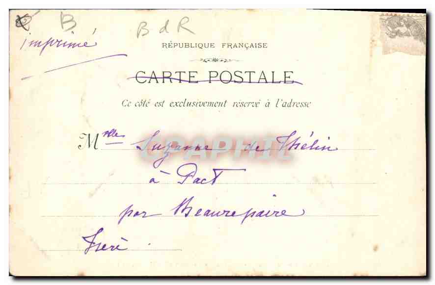Aix-en-Provence — Hôtel d'Espagnet (XVIIe siècle) — M. Saillard, n° 101 — Verso
