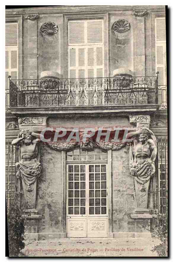 Auxerre-Provence — Caritatides de Pujol — Pavillon de Vendôme